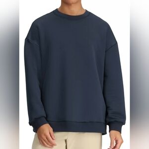 Obermeyer Men's S Navy Blue Explorer Tech Crew Neck Sweatshirt NWT